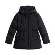 Woolrich Svarta Vinterrockar Black, Dam