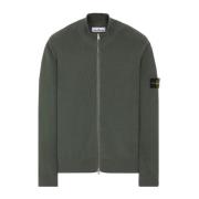 Stone Island Modern Zip-Up Jacka 'Maglia' Green, Herr