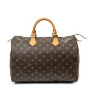 Louis Vuitton Vintage Pre-owned Canvas handvskor Brown, Dam