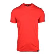 Dsquared2 Bomull Elastan Underkläder T-shirt Red, Herr