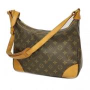 Louis Vuitton Vintage Pre-owned Tyg axelremsvskor Brown, Dam