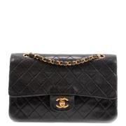 Chanel Vintage Pre-owned Laeder axelremsvskor Black, Dam