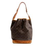 Louis Vuitton Vintage Pre-owned Canvas axelremsvskor Brown, Dam