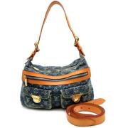 Louis Vuitton Vintage Pre-owned Tyg louis-vuitton-vskor Blue, Dam