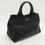 Prada Vintage Pre-owned Laeder totevskor Black, Dam