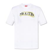 Diesel T-shirt T-Adjust-R4 White, Herr