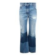 Moncler Flared Jeans Blue, Dam