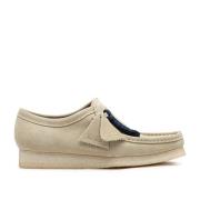 Clarks Beige Wallabee Suede Moccasin Sko Beige, Herr