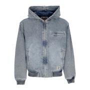 Guess Denim Worker Hoodie Leo Lt Wash Gray, Herr