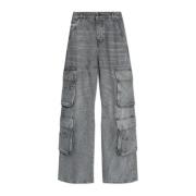 Diesel Jeans D-Sire-Cargo L.32 Gray, Dam