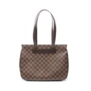 Louis Vuitton Vintage Pre-owned Canvas axelremsvskor Brown, Dam