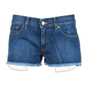 Dondup Bomull Casual Shorts Blue, Dam