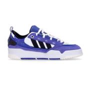 Adidas Blå Låg Sneaker Snörning Premium Läder Blue, Herr