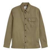 Lyle & Scott Veckad Ficka Overshirt Green, Herr