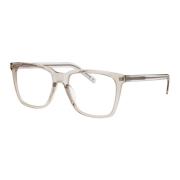 Saint Laurent Slimmade Optiska Glasögon Beige, Dam