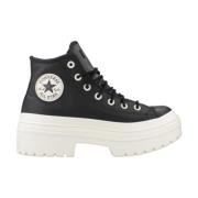 Converse Höga Sneakers med Mönstrad Klack Black, Dam