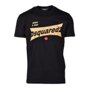 Dsquared2 Bomull T-shirt Black, Herr