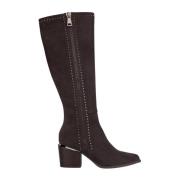 ALMA EN PENA Block Heel Boots med Sidofylld blixtlås Brown, Dam