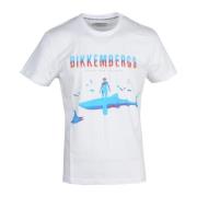 Bikkembergs Bomull Elastan T-shirt White, Herr