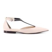 Brunello Cucinelli Monili Detalj Läder Sandal Beige, Dam