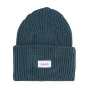 Amish Skog Ullblandning Beanie Green, Herr