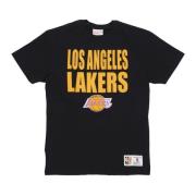 Mitchell & Ness NBA Legendary Slub Tee Los Angeles Lakers Black, Herr