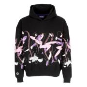 Octopus Love Hoodie Svart Ribbad Kollektion Black, Herr