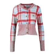 Vivienne Westwood Stilren Cardigan med Olika Material Multicolor, Dam