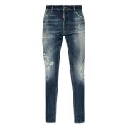 Dsquared2 Klassiska Denim Jeans för vardagsbruk Black, Herr