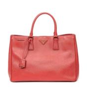 Prada Vintage Pre-owned Laeder handvskor Red, Dam