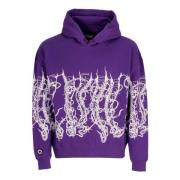 Octopus Barbed Wire Hoodie Lila Purple, Herr