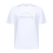 Brunello Cucinelli Vita T-shirts och Polos med Tryck White, Herr