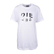 Diesel Vit T-shirt för kvinnor White, Dam