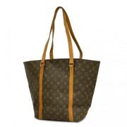 Louis Vuitton Vintage Pre-owned Tyg axelremsvskor Brown, Dam