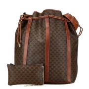 Celine Vintage Pre-owned Laeder axelremsvskor Brown, Dam