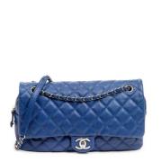 Chanel Vintage Pre-owned Laeder chanel-vskor Blue, Dam