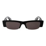 Alexander McQueen Stiliga solglasögon Am0404S Black, Dam