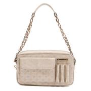 Louis Vuitton Vintage Pre-owned Canvas axelremsvskor Gray, Dam