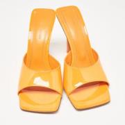 Amina Muaddi Pre-owned Pre-owned Tyg sandaler Orange, Dam