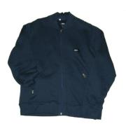 Obey Varsity Zip Up Sweatshirt Navy Blue, Herr