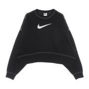 Nike Cropped Crew Neck Sweatshirt Sportswear Black, Dam