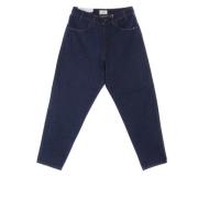 Amish Rinsed Denim Loose Fit Jeans Blue, Herr