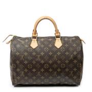 Louis Vuitton Vintage Pre-owned Canvas handvskor Brown, Dam