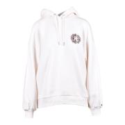 Tommy Hilfiger Bomullsblandning Sweatshirt White, Dam