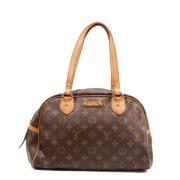 Louis Vuitton Vintage Pre-owned Canvas axelremsvskor Brown, Dam