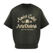 Amiri T-shirt med broderad logotyp Black, Herr