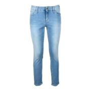 Cycle Denim Stretch Jeans Blue, Dam