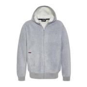 Schott NYC Hoodie med fleecefoder Gray, Herr