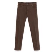 Kiton Brun Straight-Leg Jeans Brown, Herr