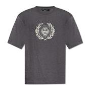 Dolce & Gabbana Tryckt T-shirt Gray, Herr